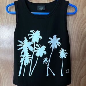 Little Bipsy Palm Tree Bamboo Tank Top